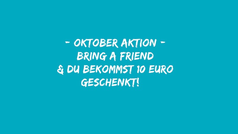 +++ NEWS +++ Bring a friend October